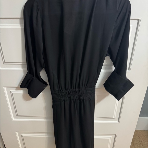 Black Breezy Button-Up Dress by Gretchen Scott - Picture 4 of 4